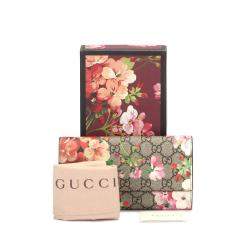 Pre Owned Gucci Multi GG Supreme Canvas Blooms Continental Wallet 