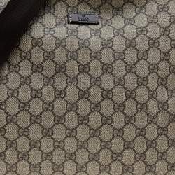Pre Owned Gucci Beige/Brown GG Supreme Canvas Messenger