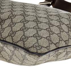 Pre Owned Gucci Beige/Brown GG Supreme Canvas Messenger