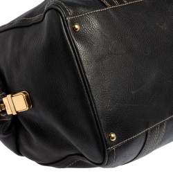 Pre Owned حقيبة غوتشي بوسطن كبيرة افياتريكس جلد سوداء