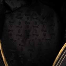 Pre Owned حقيبة غوتشي بوسطن كبيرة افياتريكس جلد سوداء