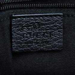 Pre Owned Gucci Black GG Canvas Abbey D-Ring Tote