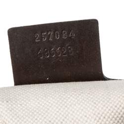 Pre Owned Gucci Beige/Ebony GG Canvas And Leather Medium Vintage Web Hobo