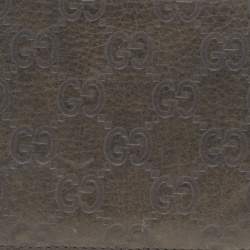 Pre Owned Gucci Grey Guccissima Leather Bamboo Tassel Zip Around Wallet
