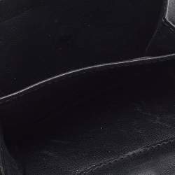 Pre Owned Gucci Black GG Canvas and Leather Jackie Compact Wallet