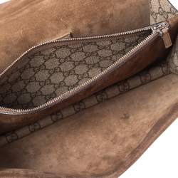 مملوكة مسبقًا حقيبة كتف غوتشي ديونيسوس سويدي وكانفاس جي جي سوبريم بيج/بني صغيرة