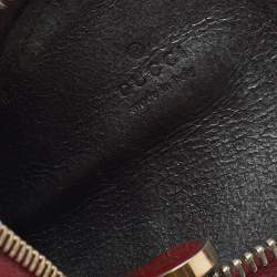 Gucci Red Guccissima Leather Heart Shape Coin Purse