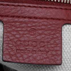 Pre Owned Gucci Beige/Brown GG Canvas And Leather Dressage Hobo