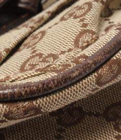 Pre Owned Gucci Brown GG Canvas Messenger Bag