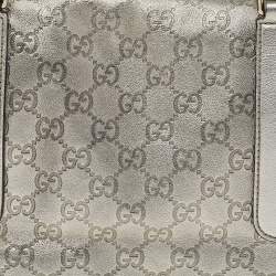 مملوكة مسبقًا حقيبة غوتشي بوسطن جلد غوتشيسيما ذهبي ميتالك