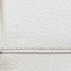 Gucci Beige-Cream GG Canvas And Leather Web Bow Continental Wallet