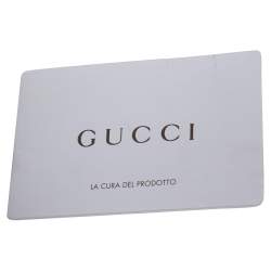 Pre Owned حقيبة يد غوتشي زخرفة أيقونة كانفاس مقوى أسود