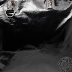 Pre Owned حقيبة يد غوتشي زخرفة أيقونة كانفاس مقوى أسود