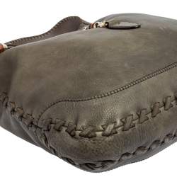 Pre Owned Gucci Grey Leather Large New Jackie Hobo