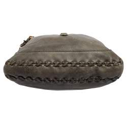 Pre Owned Gucci Grey Leather Large New Jackie Hobo