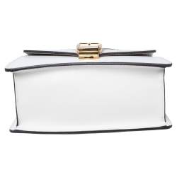 مملوكة مسبقًا حقيبة غوتشي "سيلفي" جلد كريمي يد علوية سلسلة ويب صغيرة