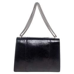 مملوكة مسبقًا Gucci Black Python Medium Dionysus Shoulder Bag