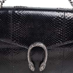 مملوكة مسبقًا Gucci Black Python Medium Dionysus Shoulder Bag