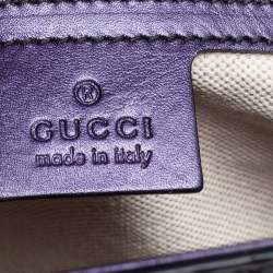 Gucci Purple Guccissima Patent Leather Large Emily Chain Shoulder Bag