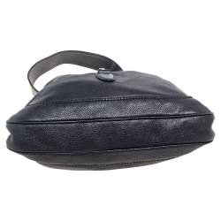 Pre Owned Gucci Black Leather Medium Jackie Hobo