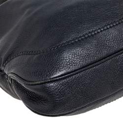 Pre Owned Gucci Black Leather Medium Jackie Hobo