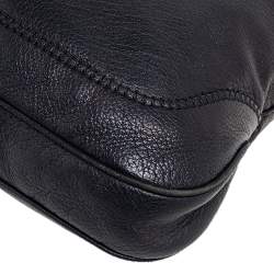Pre Owned Gucci Black Leather Medium Jackie Hobo