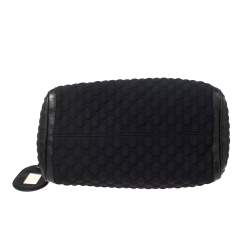 Pre Owned حقيبة بوسطون غوتشي جوي جلد ونيوبرين جي جي أسود متوسطة