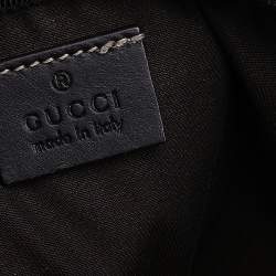 Gucci Beige-Ebony GG Supreme Coated Canvas And Leather Briefcase