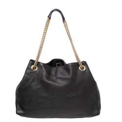 مملوكة مسبقًا Gucci Black Leather Medium Soho Hobo