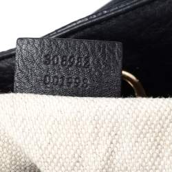 مملوكة مسبقًا Gucci Black Leather Medium Soho Hobo