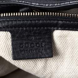 مملوكة مسبقًا Gucci Black Leather Medium Soho Hobo