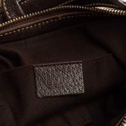 مملوكة مسبقًا حقيبة هوبو غوتشي برينسي كانفاس وجلد جي جي بني /بيج صغيرة