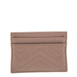 مملوكة مسبقًا حافظة بطاقات غوتشي مارمونت جلد ماتيلاس بيج مزينة جي جي 