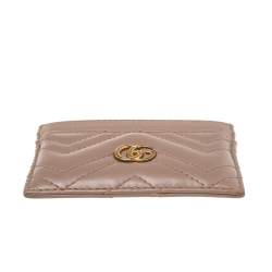 مملوكة مسبقًا حافظة بطاقات غوتشي مارمونت جلد ماتيلاس بيج مزينة جي جي 