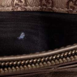 مملوكة مسبقًا Gucci Gold Micro Guccissima Leather Continental Wallet