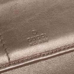 مملوكة مسبقًا Gucci Gold Micro Guccissima Leather Continental Wallet