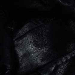 Pre Owned Gucci Black Leather Medium Icon Bit Convertible Hobo