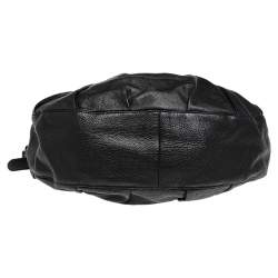 Pre Owned Gucci Black Leather Medium Icon Bit Convertible Hobo