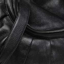 Pre Owned Gucci Black Leather Medium Icon Bit Convertible Hobo