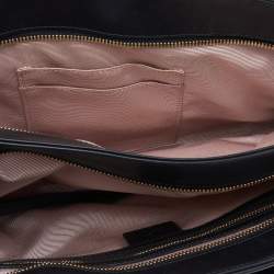 مملوكة مسبقًا حقيبة يد غوتشي أرلي كبيرة جلد أسود