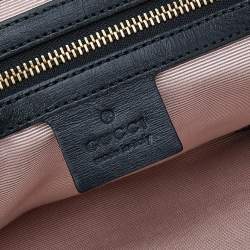 مملوكة مسبقًا حقيبة يد غوتشي أرلي كبيرة جلد أسود