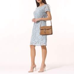 Pre Owned Gucci Beige Leather Jackie Crossbody Bag