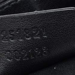 مملوكة مسبقًا Gucci Black Satin And Leather 1973 Crossbody Bag