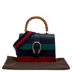 مملوكة مسبقًا حقيبة غوتشي بامبو ديونسوس جلد متعدد الألوان متوسطة بيد علوية