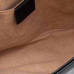 Pre Owned حقيبة كتف غوتشي مارمونت جي جي ميني جلد مبطن أسود