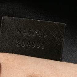 Pre Owned حقيبة كتف غوتشي مارمونت جي جي ميني جلد مبطن أسود