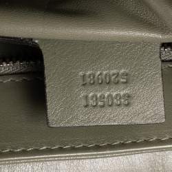 مملوكة مسبقًا Gucci Green Python Jackie Flap Shoulder Bag