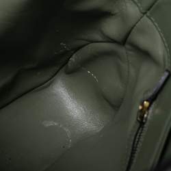 مملوكة مسبقًا Gucci Green Python Jackie Flap Shoulder Bag