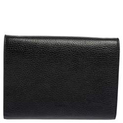 مملوكة مسبقًا Gucci Black Leather Mini Dionysus Wallet On Chain