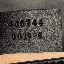 مملوكة مسبقًا Gucci Black Matelassé Leather Mini GG Marmont Shoulder Bag